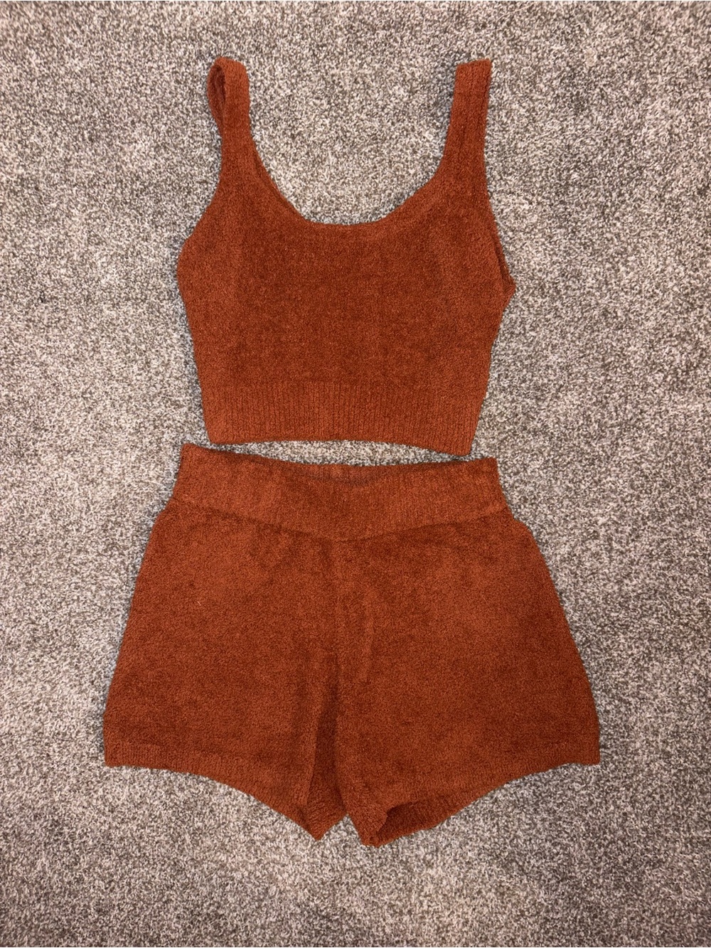 stars above Rust Knit Lounge Set